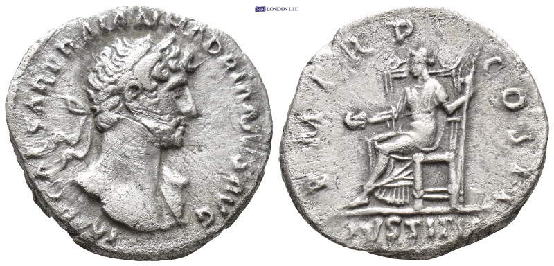 HADRIAN (117-138). Denarius. (22mm, 3.23 g) Rome. Obv: IMP CAESAR TRAIAN HADRIAN...