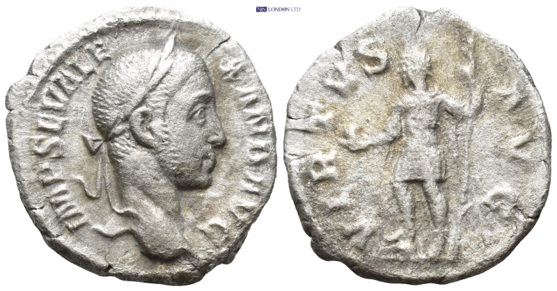 Severus Alexander AR Denarius. (23mm, 3.0 g) Rome, AD 230. IMP SEV ALEXAND AVG, ...