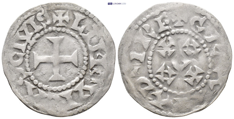 CAROLINGIANS. Odo (Eudes). King of West Francia, 887-898. AR Denier (22mm, 1.48 ...