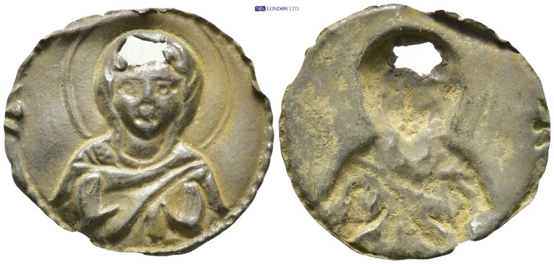 An aplique relief with Mary. (1.42 Gr. 25mm.) SOLD AS SEEN, NO RETURN!