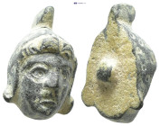 Bronze male head with Phrygian cap. (21mm, 9.9 g)