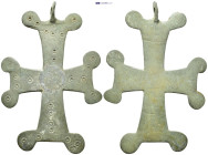 Byzantine pendant cross. (31.44 Gr. 99mm.) SOLD AS SEEN, NO RETURN!