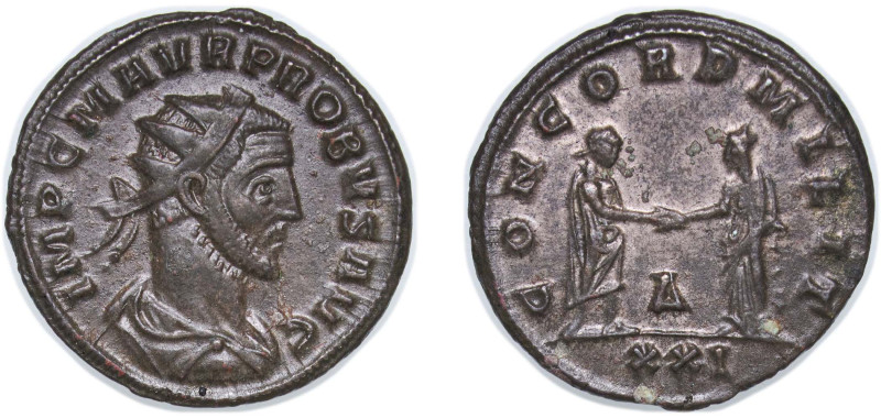 Rome Roman Empire 276-282 Δ XXI BI Antoninianus - Probus (CONCORD MILIT) Billon ...