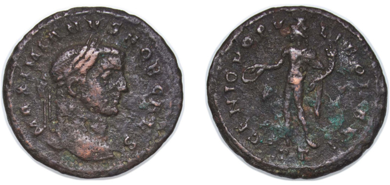 Rome Roman Empire 298 - 299 AE Nummus - Galerius as Caesar (GENIO POPVLI ROMANI)...