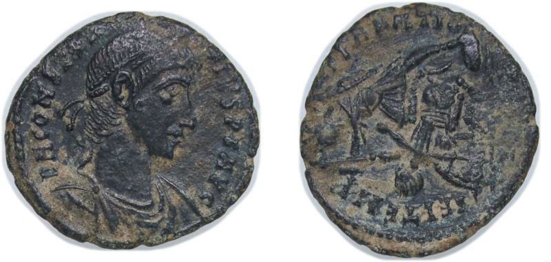 Rome Roman Empire 348 - 350 AE Nummus - Constantius II (FEL TEMP REPARATIO) Bron...