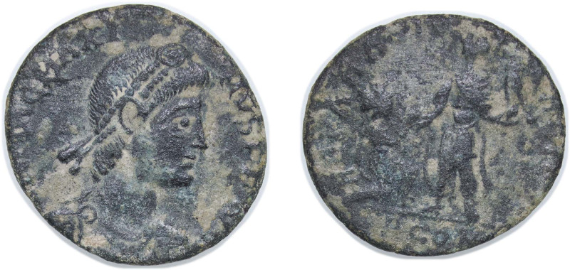 Rome Roman Empire 383 - 388 PCON AE Nummus - Magnus Maximus (REPARATIO REIPVB) B...