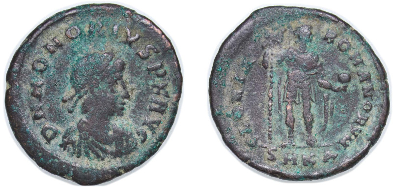 Rome Western Roman Empire 392 - 395 SMKA AE Follis - Honorius (GLORIA ROMANORVM)...