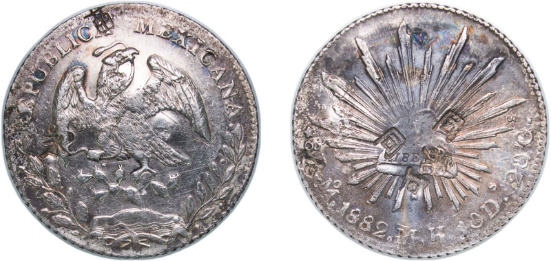 Mexico Federal Republic 1882 Mo MH 8 Reales Silver (.903) Mexico City Mint (2746...