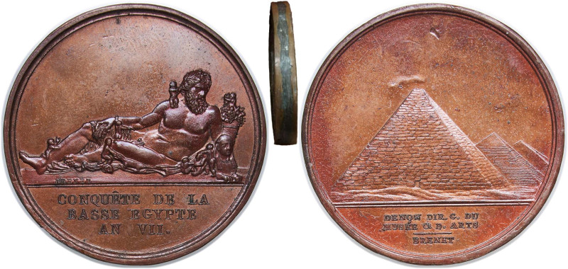 France First Republic 1798 Medal (French conquest of Lower Egypt), Another metal...