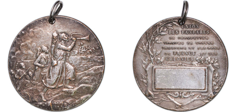 France Third Republic ND Medal - Zouave, Colonial Troops, Soldier, WWI Bronze-si...