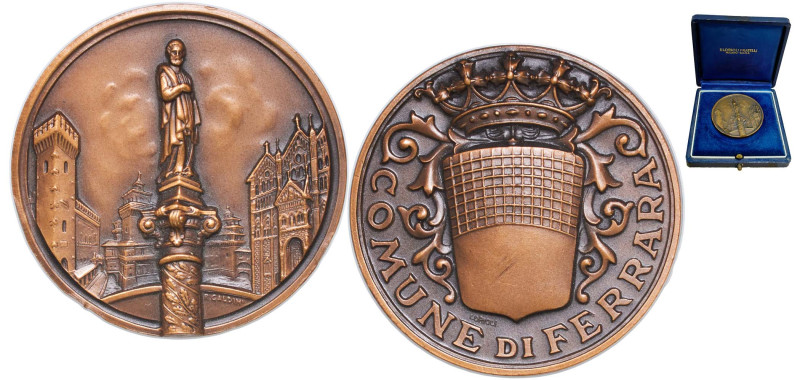 Italy Republic ND Medal - Comune di Ferrara Bronze 36.36g UNC