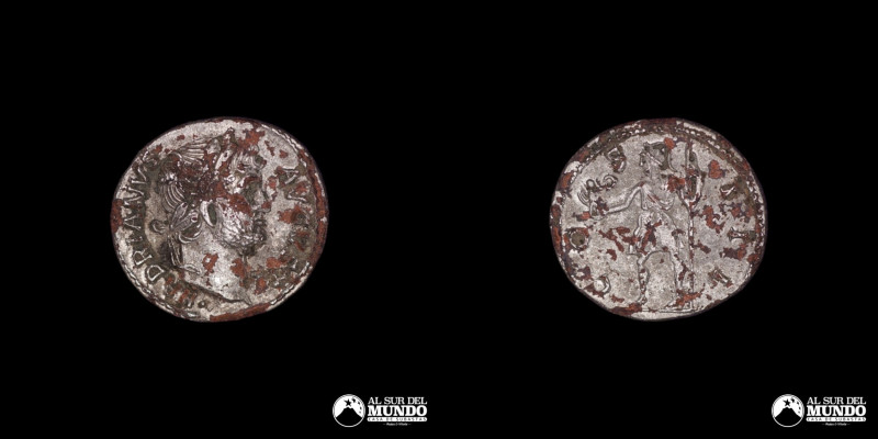 Imperio Romano, falsa de epoca. Denario. Ca. 125. Reinado del emperador Adriano ...