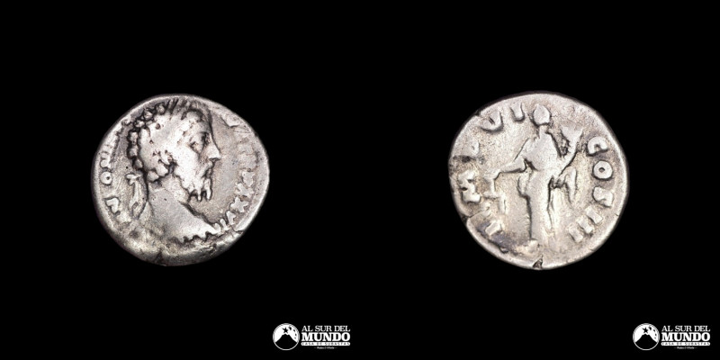 Imperio Romano, ceca de Roma. Denario. 172. Reinado del emperador Marco Aurelio ...