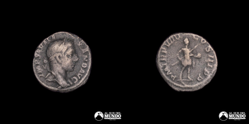 Imperio Romano, ceca de Roma. Denario. 230. Reinado del emperador Alejandro Seve...