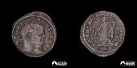 Imperio Romano, Aquileia. Follis. 302-305 (Maximiano).