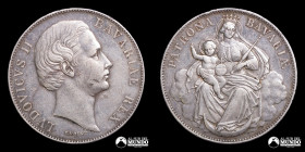 Alemania (Estados Alemanes), Baviera. 1 Vereinsthaler. 1865.
