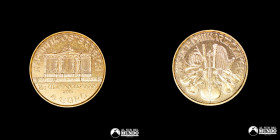 Austria, Viena. 4 Euros. 2019. Filarmonica de Viena. Oro.