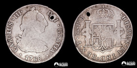 Bolivia, Potosi. 8 Reales 1788 (Carlos III). PR.