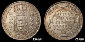 Brasil, Bahia. 960 Reis. 1814. PCGS AU Details