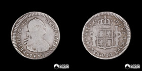 Chile, Santiago. 1 Real 1813 (Fernando VII). FJ.