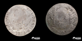 Chile. Santiago. 4 Reales 1775 (Carlos III). Copia "Vicencio", años 60-70.