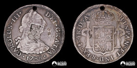 Chile, Santiago. 4 Reales 1788 (Carlos III). DA.