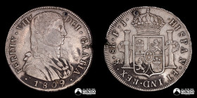 Chile, Santiago. 8 Reales. 1809 (Fernando VII). FJ.