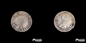 Chile, Santiago. ½ Real "Independiente". 1834/3. I.