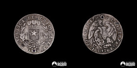 Chile, Santiago. 1 Real "Rompecadenas". 1840. IJ.