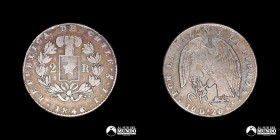 Chile, Santiago. 2 Reales "Rompecadenas". 1846. IJ.