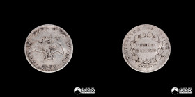 Chile, Santiago. ½ Decimo "Paloma". 1853.