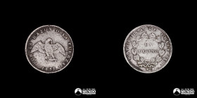 Chile, Santiago. 1 Decimo "Paloma". 1857.