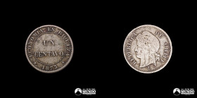 Chile. 1 Centavo. 1873.