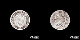Chile, Santiago. ½ Decimo "Aguila". 1876.