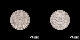Chile, Santiago. 1 Decimo "Aguila". 1881.