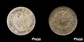 Chile, Santiago. 20 Centavos "Aguila". 1892.