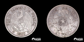 Chile, Santiago. 1 Peso "Aguila". 1879.