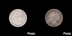 Chile, Santiago. 5 Centavos "Condor". 1900.