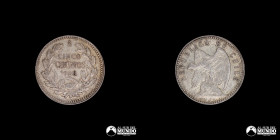 Chile, Santiago. 5 Centavos "Condor". 1908.