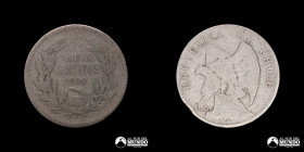 Chile, Santiago. 20 Centavos "Condor". 1900.