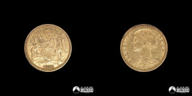 Chile, Santiago. 10 Pesos "Libertad". 1896. Oro.