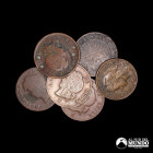 Chile. Lote de seis monedas de cobre a catalogar. 1886-1907.