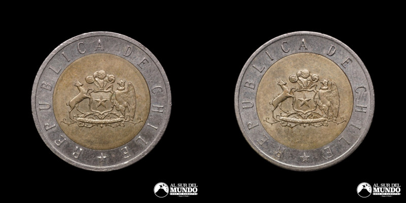 Chile. Ensayo de acuñacion bimetalico. S/F. Peso: 8,10 g. XF.

Estimate: USD 1...