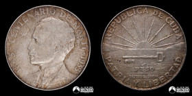 Cuba. 1 Peso. 1953. Conmemorativa: Jose Marti.