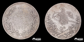 Egipto. 20 Qirsh. 1876-1909 (Abdul Hamid II).
