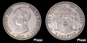 España, Madrid. 5 Pesetas. 1889 (89).