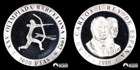 España, Madrid. 2.000 Pesetas 1990. Juegos Olimpicos de Barcelona de 1992. Arquero.