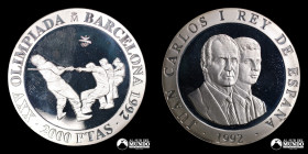 España, Madrid. 2.000 Pesetas 1992. Juegos Olimpicos de Barcelona de 1992: Tira y afloja