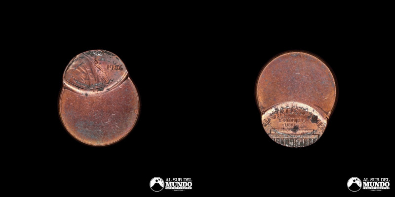 Estados Unidos, ceca de Filadelfia. 1 Centavo 1986. Cobre sobre zinc; 21 mm.; 2,...