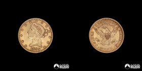 Estados Unidos, Filadelfia. 5 Dolares. 1899. Oro.